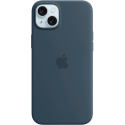 iPhone 15 Plus Silicone Case Storm Blue