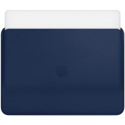 MacBook Leather Sleeve Midnight Blue