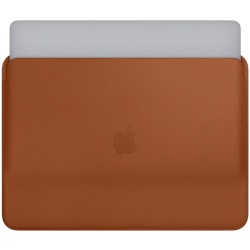 MacBook Leather Sleeve Saddle Brown